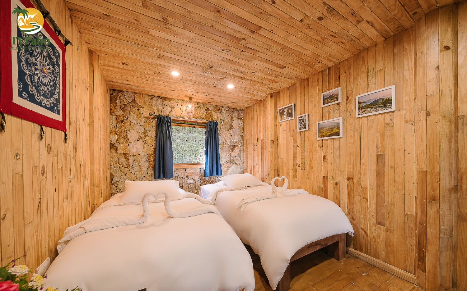 Twin Bed Room With Garden View