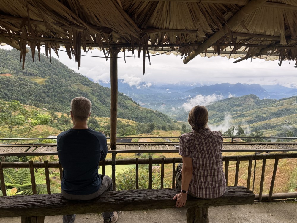 Ha Giang Loop itinerary for seniors: A Comfortable 4-Day Car Itinerary 9 Tourist resting during Ha Giang Loop itinerary for seniors