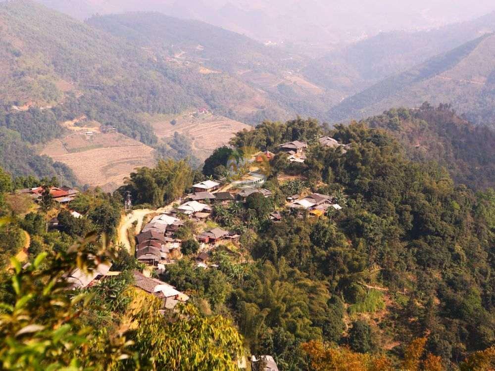 Amazing hilltop view of a village on Ha Giang loop 2 days