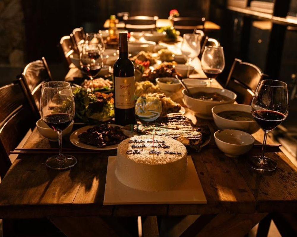 Fine dining atmosphere at The Palm Restaurant