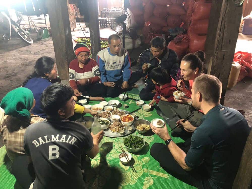 Group dining experience in a traditional setting