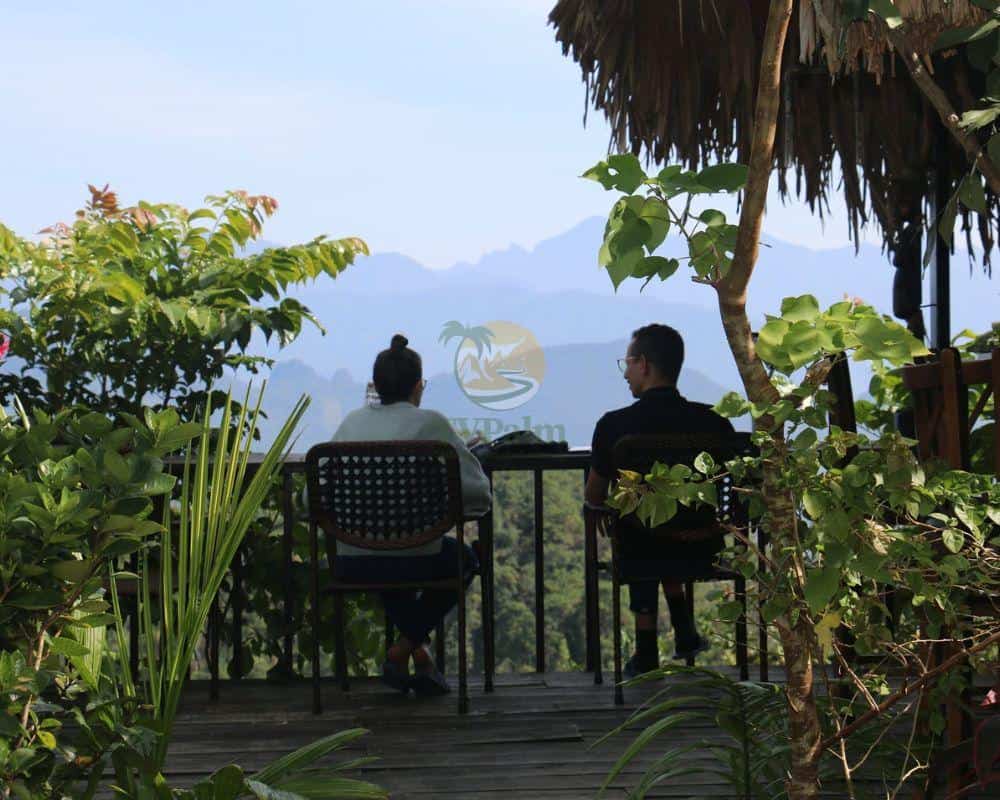Guests relaxing at The Cloud Bar