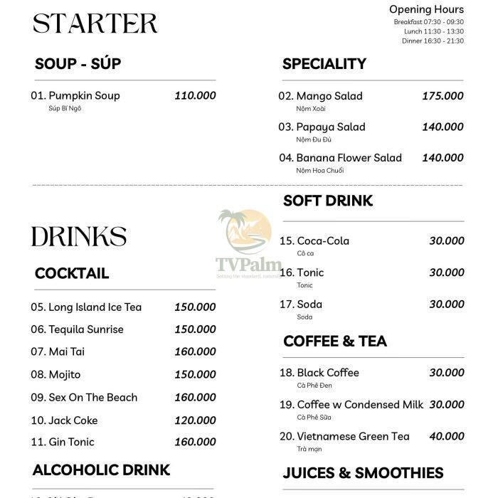 Menu start
