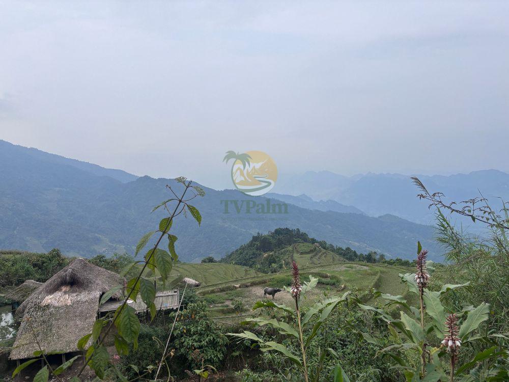 Mountain village view with cloudy sky, 2 Days 1 Night Khuoi My - Xa Phin trekking tour