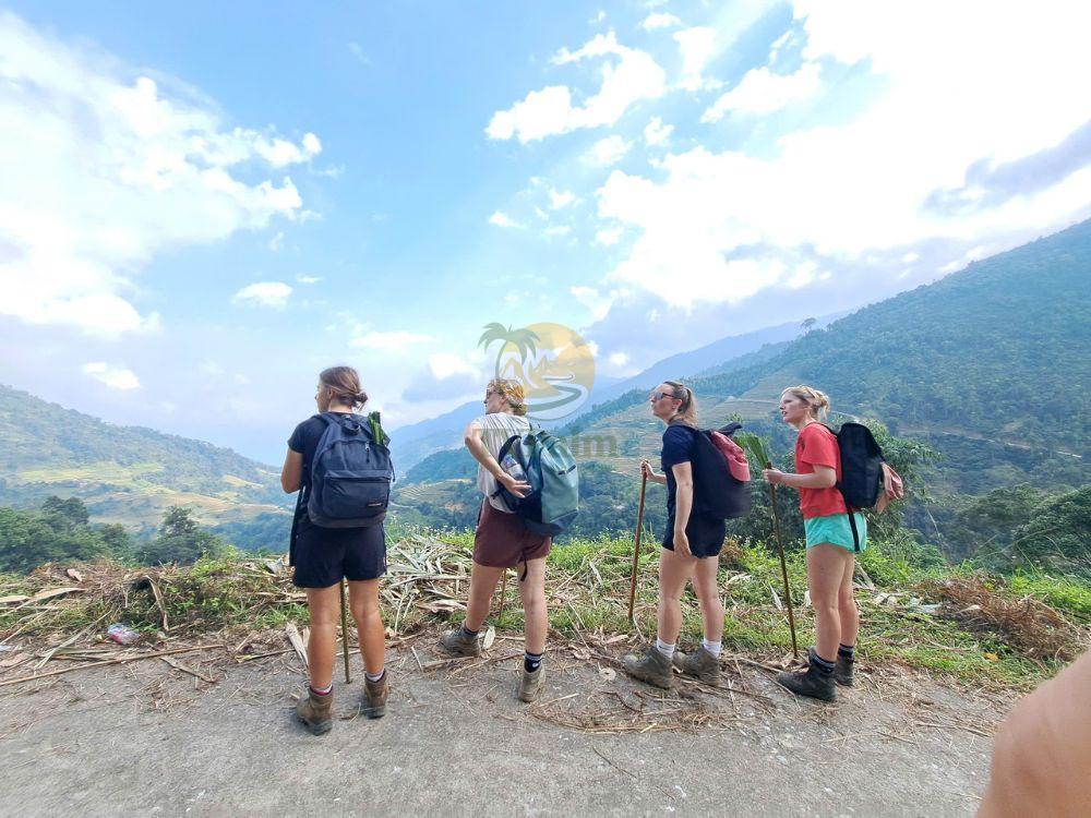 Panoramic view of mountain landscapes during a 2-day Tay Con Linh trekking journey