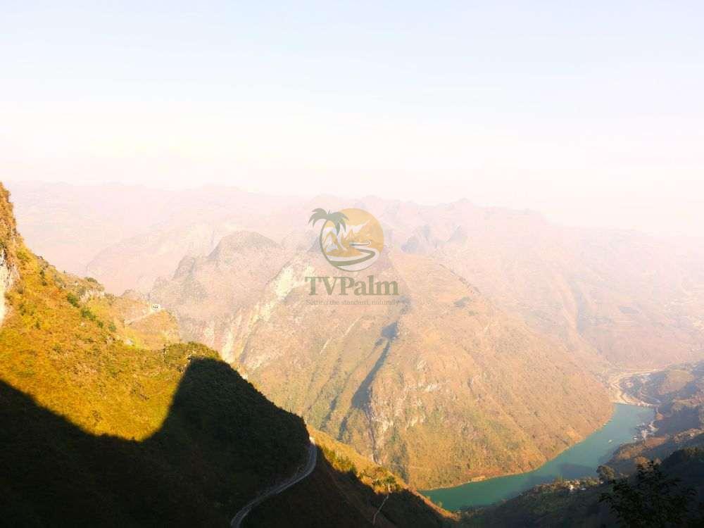 Spectacular aerial mountain view during Ha Giang loop 2 days