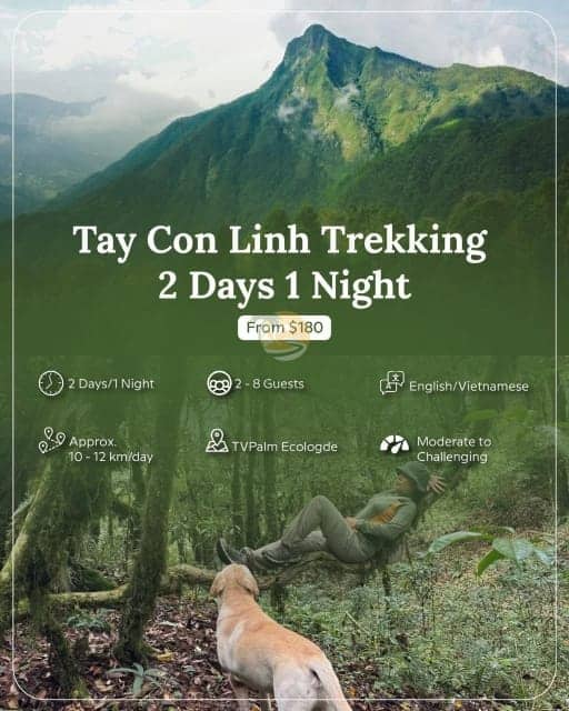 2 Days – 1 Night Tay Con Linh Trekking Tour