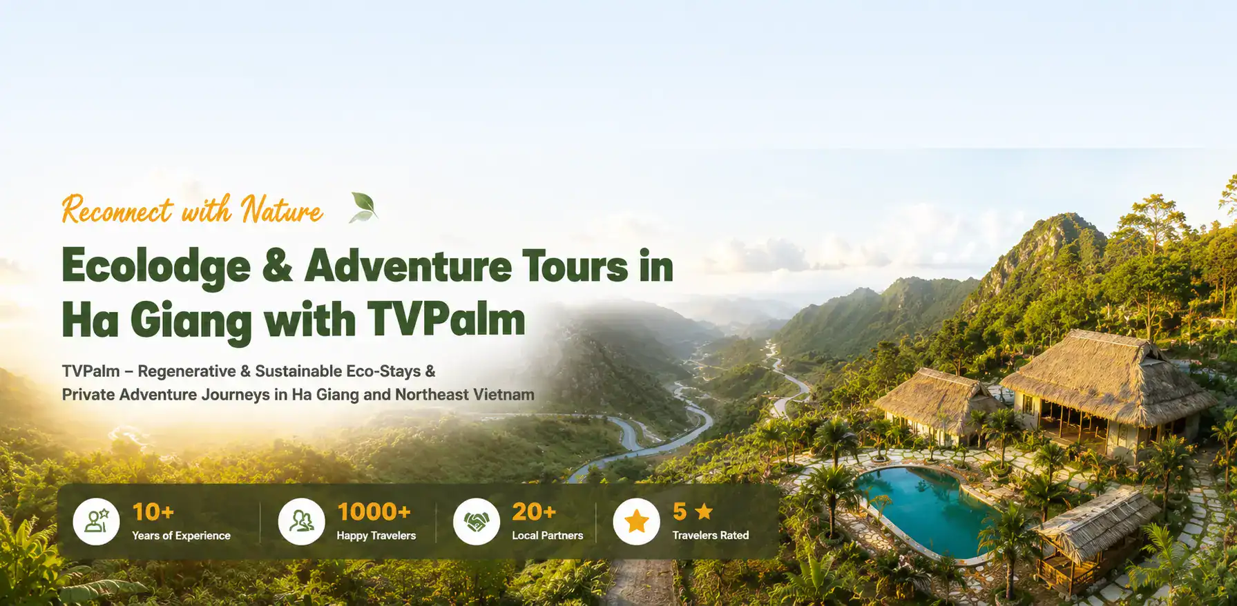 Ecolodge & Adventure Tours in Ha Giang with TVPalm